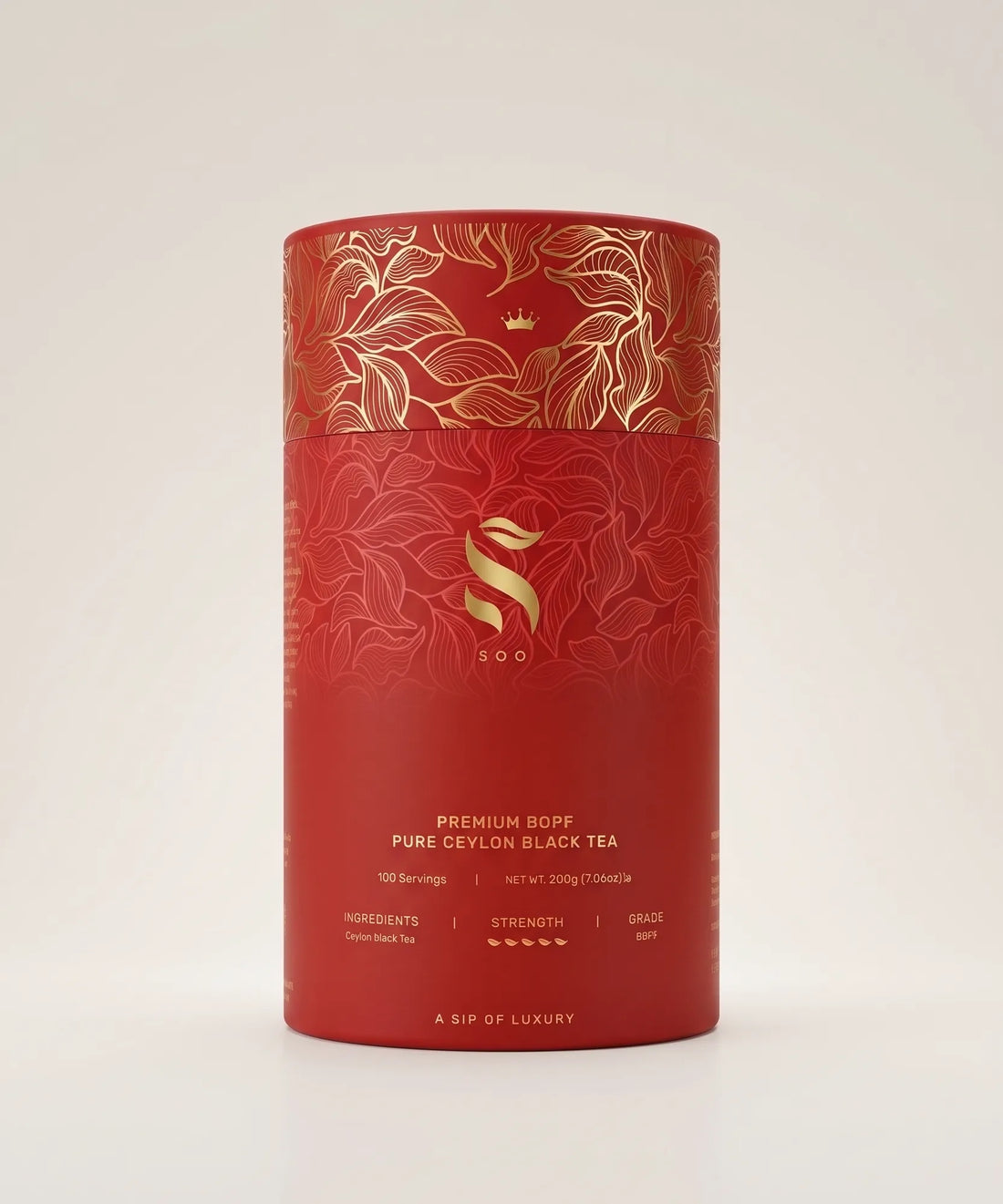 SOO Ceylon BOPF Strong Black Tea bag box — iced Ceylon tea recipes