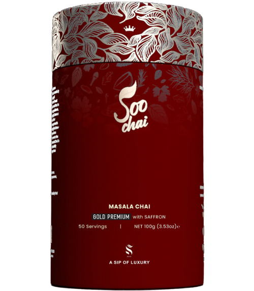 SOO Ceylon Masala Chai Gold Premium — saffron spiced tea