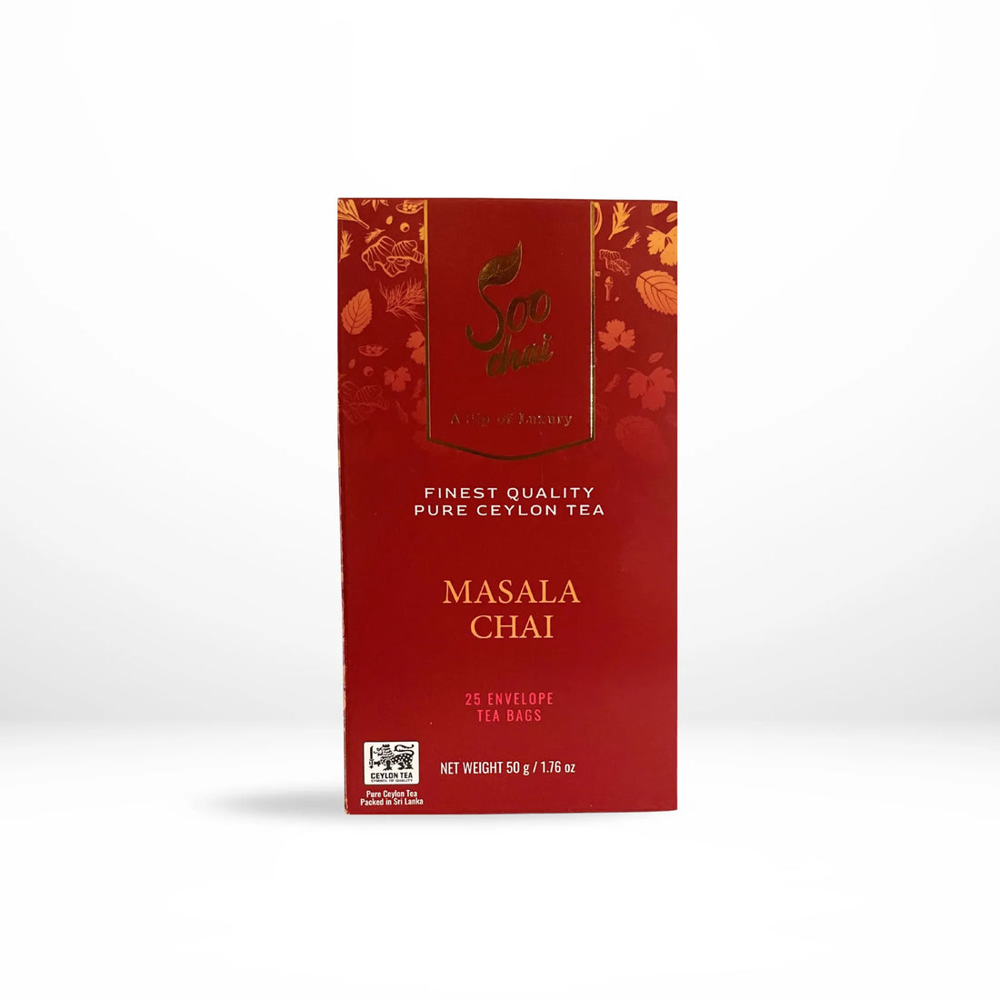 SOO Ceylon Masala Chai Gold — authentic masala chai ingredients and recipe