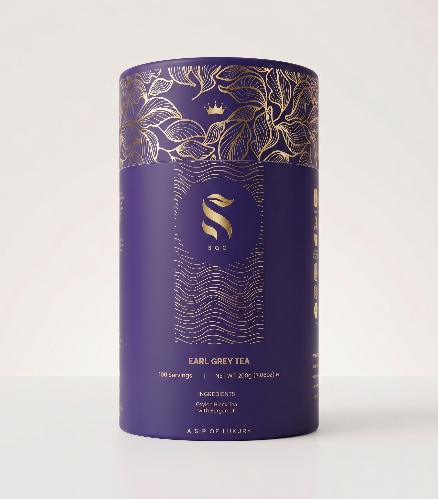 SOO Ceylon Earl Grey Tea premium Ceylon black tea with bergamot loose leaf