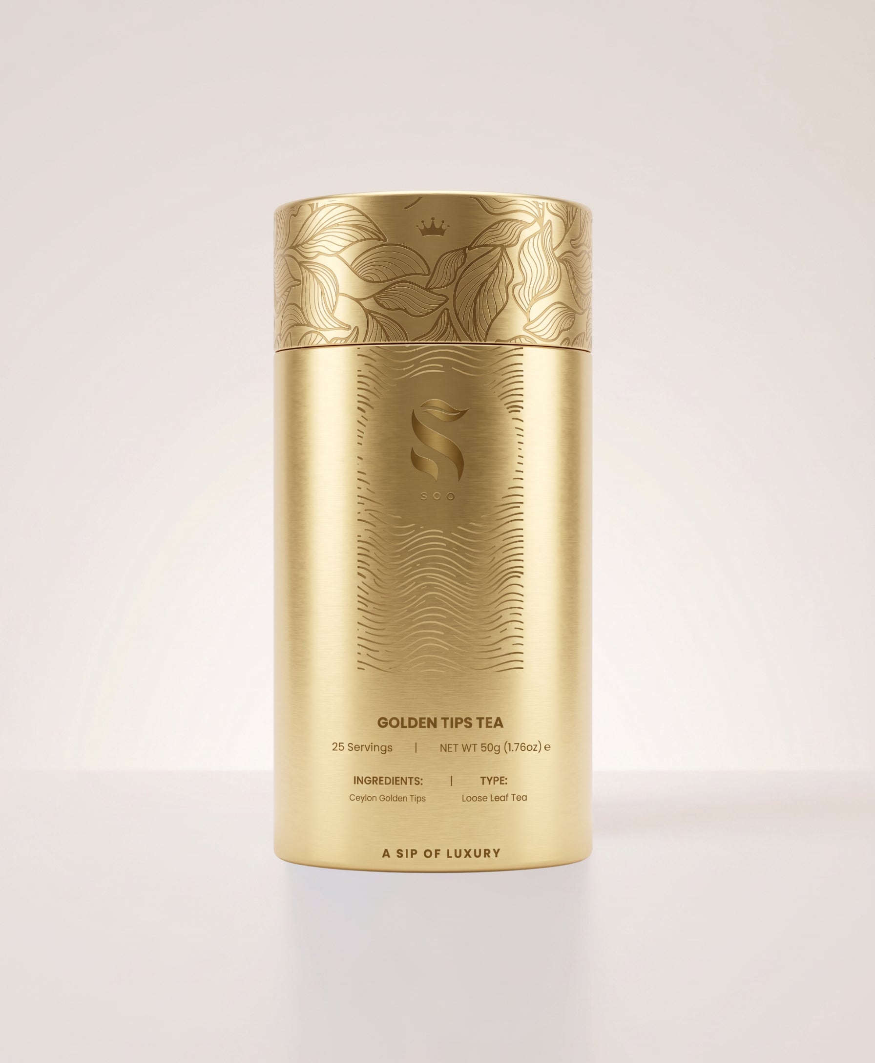 SOO Ceylon Golden Tips Tea 50g luxury Ceylon tea with golden bud tips