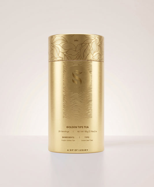 SOO Ceylon Golden Tips Tea 50g luxury Ceylon tea with golden bud tips